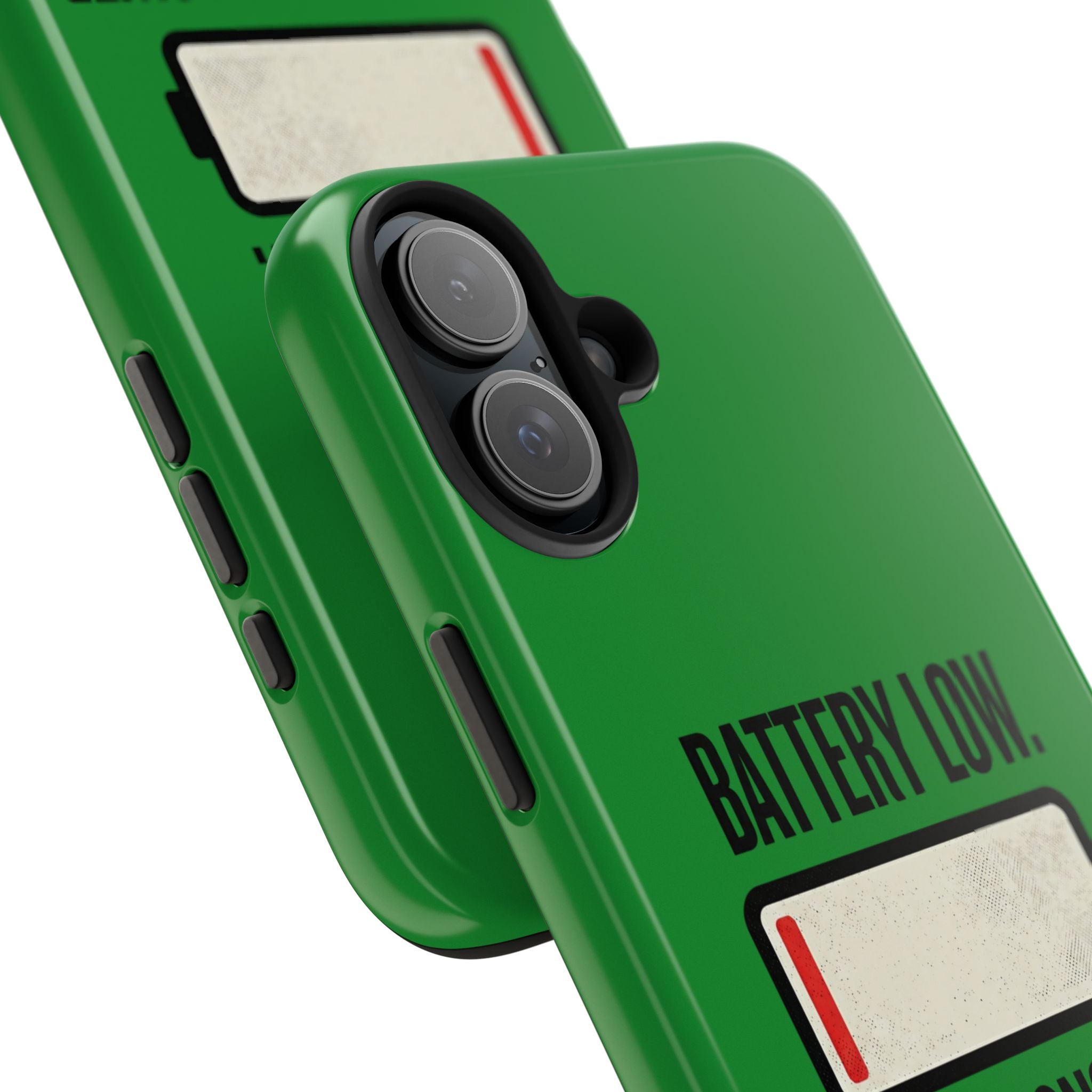 Tough Phone Case — "Battery Low. Expectations Lower." Graphic Protective Cover