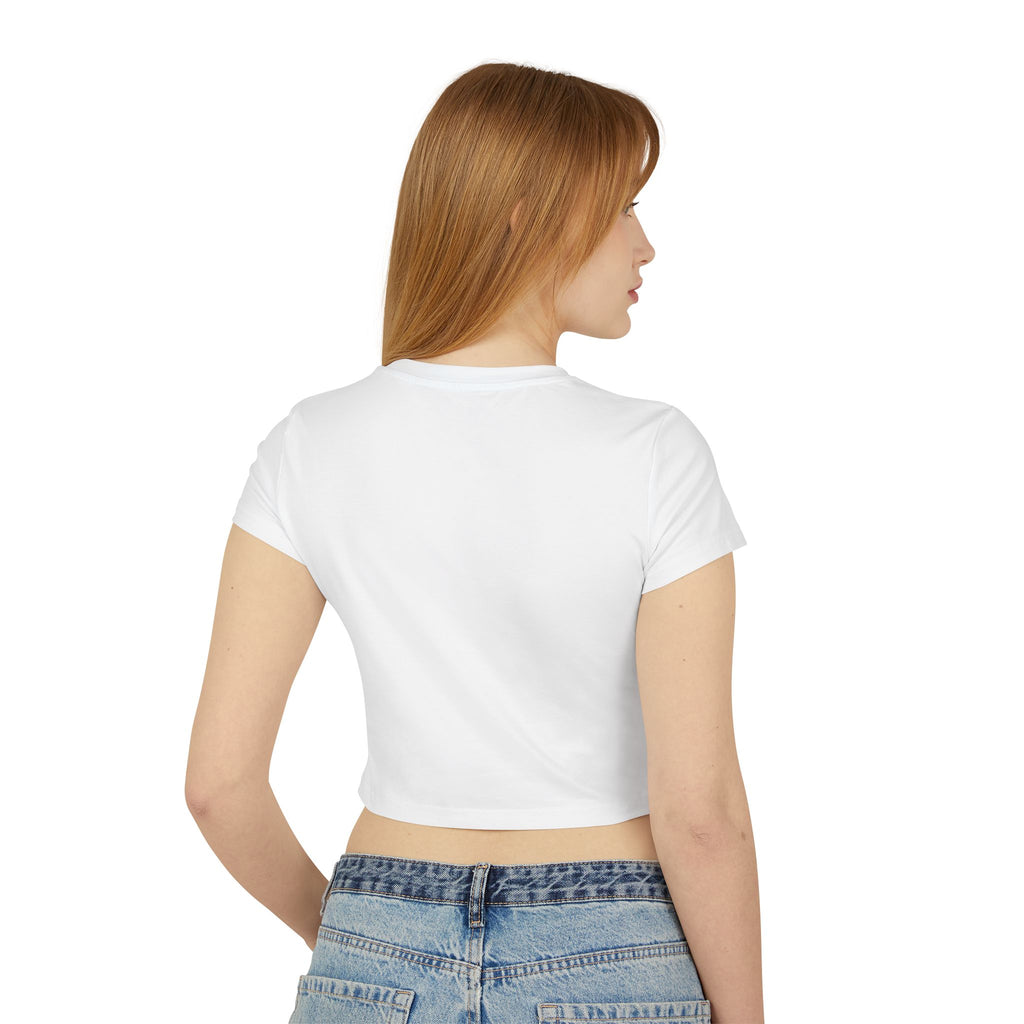 Live Life for Yourself Baby Tee | Cute Cursive Graphic Tee | Minimalist Fitted Crop Top | Soft Girl Aesthetic Shirt