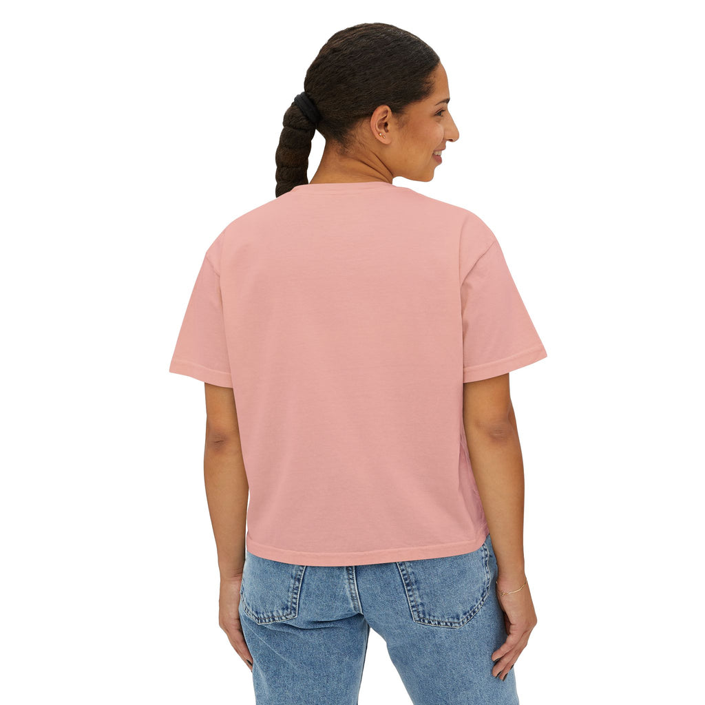 Beauty in the Burnout Women's Boxy Tee | Floral Graphic Shirt | BBSC Est. 2026