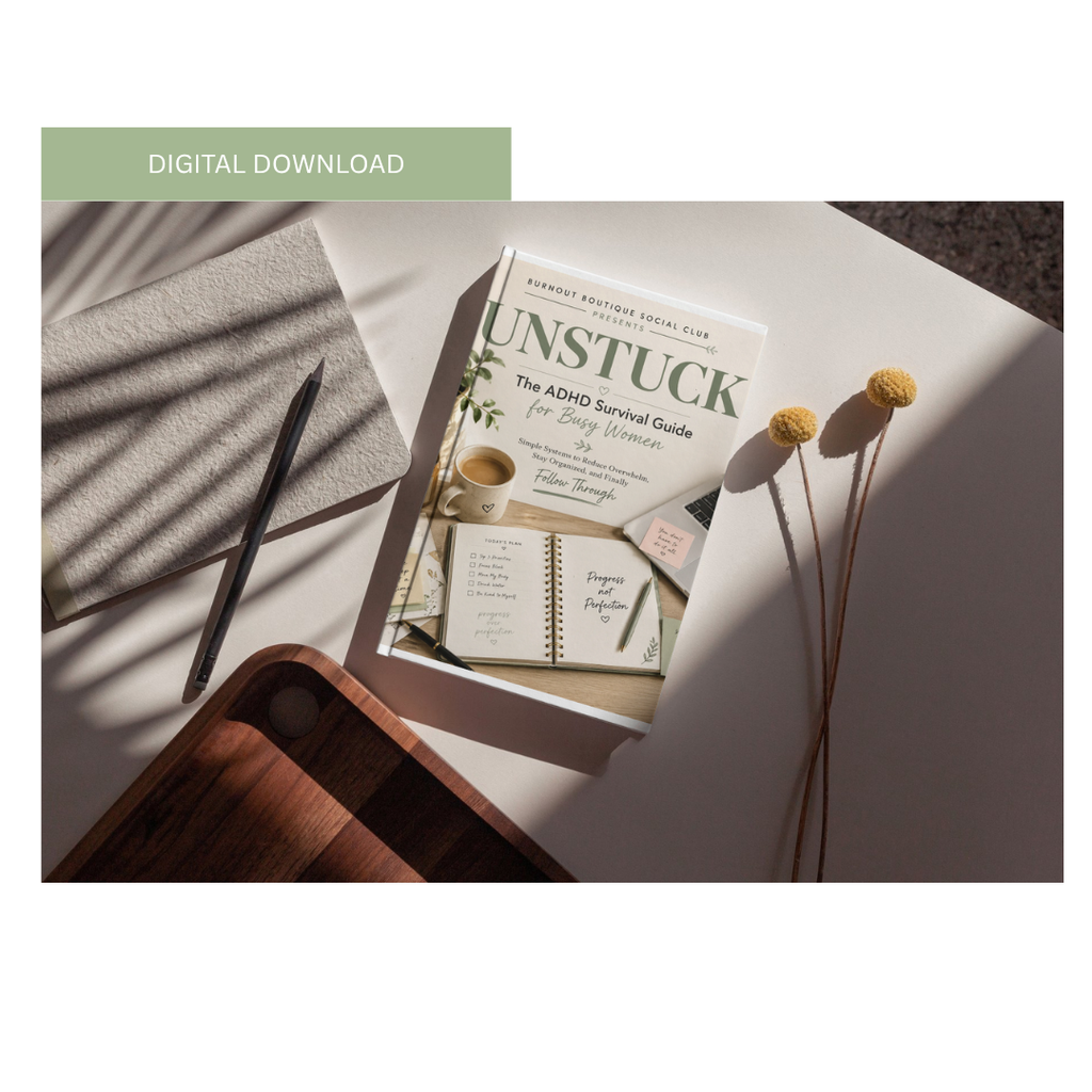 UNSTUCK: The ADHD Survival Guide for Busy Women | Digital Workbook & ADHD Planning Guide