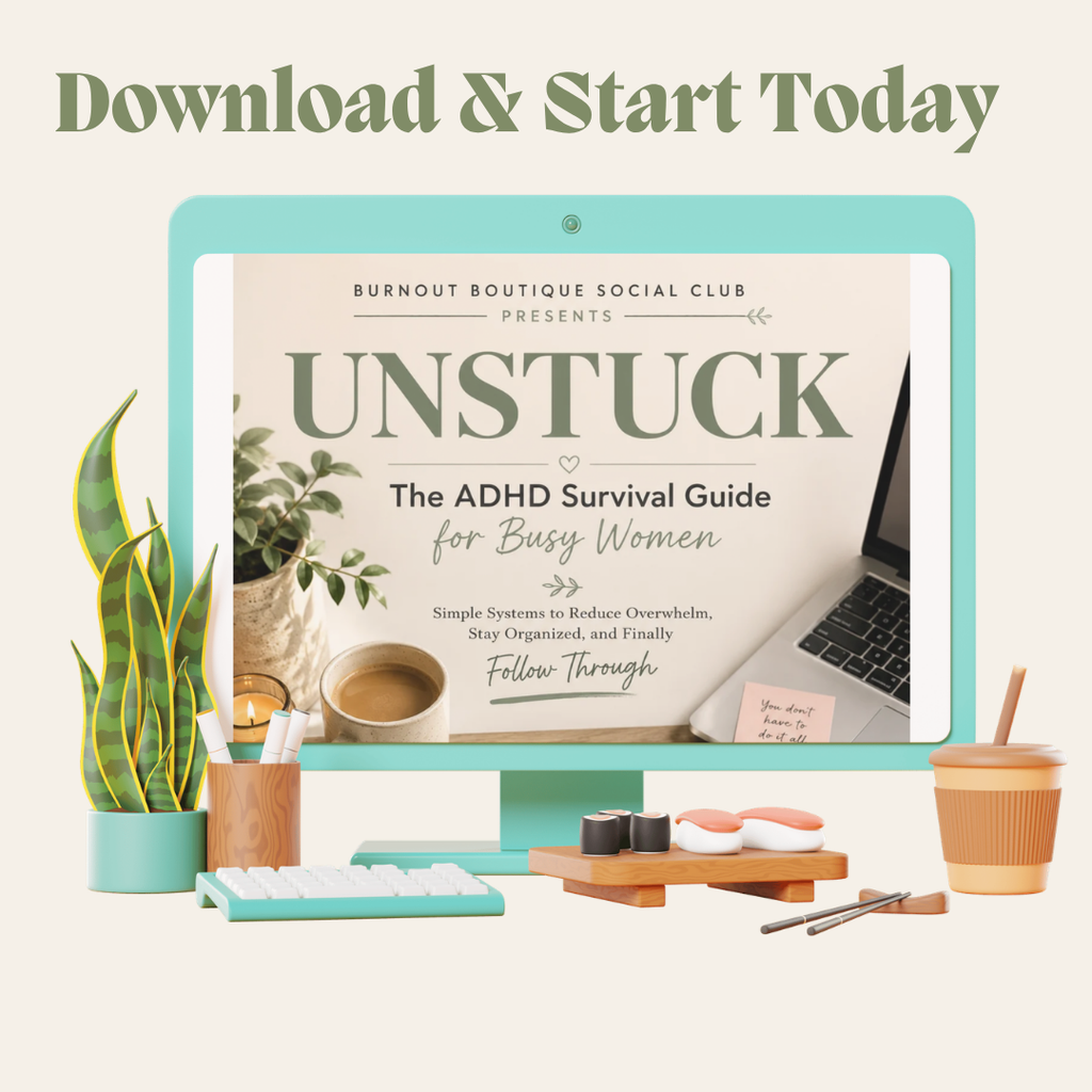 UNSTUCK: The ADHD Survival Guide for Busy Women | Digital Workbook & ADHD Planning Guide