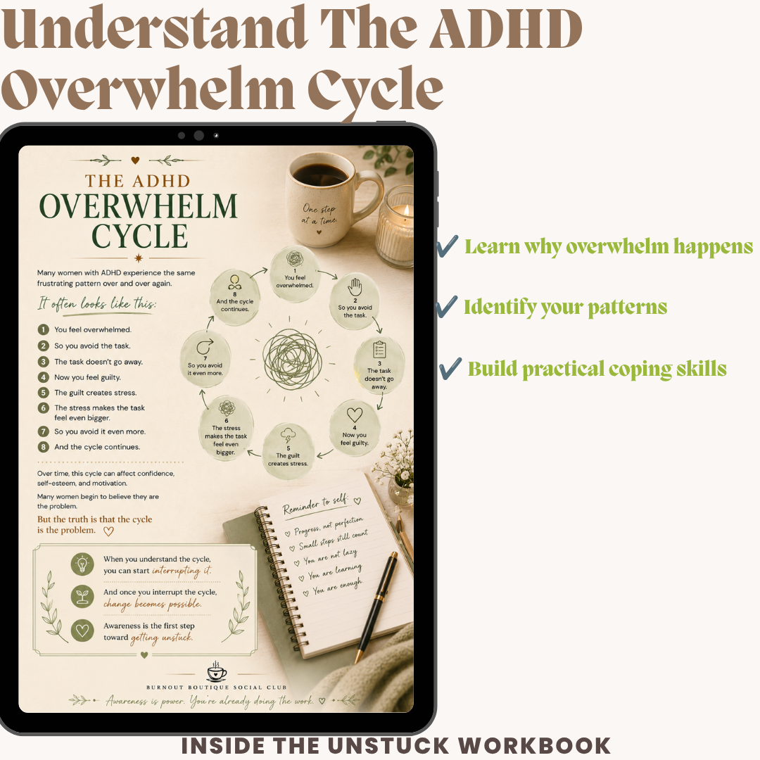 UNSTUCK: The ADHD Survival Guide for Busy Women | Digital Workbook & ADHD Planning Guide
