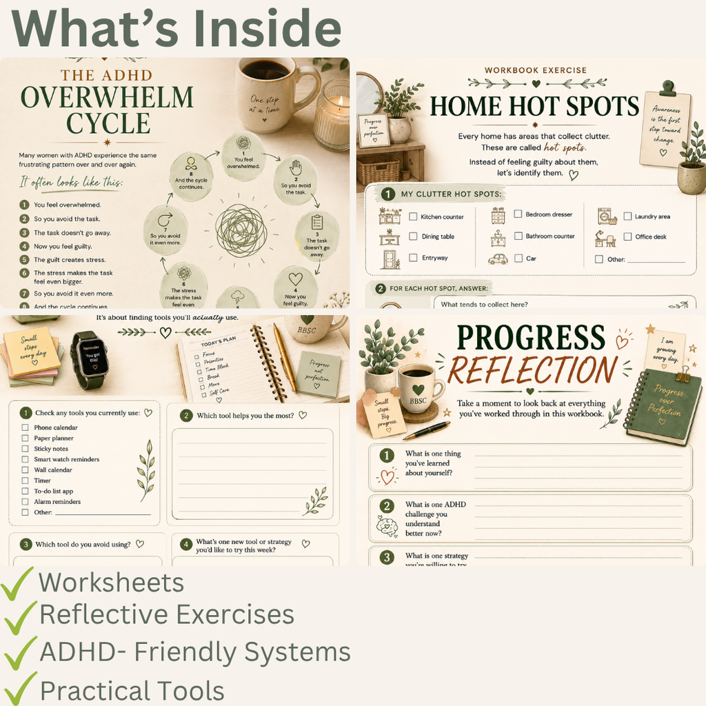 UNSTUCK: The ADHD Survival Guide for Busy Women | Digital Workbook & ADHD Planning Guide